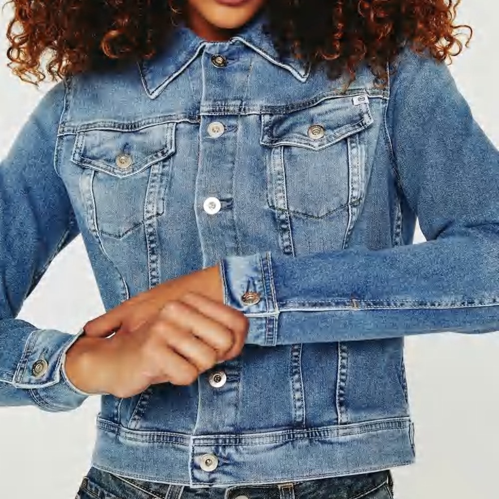 AG Adriano Goldschmied Light Blue Denim Jacket
